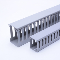 Gaine de câbles en PVC à fentes FSCAT industrielle 100x50 50x50 ignifuge sans halogène facile à installer