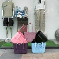 Tas Pantai EVA Cetak Logo Kustom Tahan Air Tahan Lama Ringan Kapasitas Besar Tas Belanja Fashion Tas Perjalanan