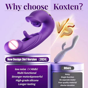 Vibrador 3 en 1 con Forma de Rosa, Estimulador de Punto G con Movimiento de Aleteo, Dildo con Función de Lamido de Lengua y Estimulación del Clítoris - Product Image 2