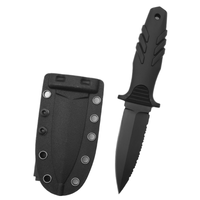 Couteau à lame fixe en acier inoxydable, manche en TPE, 9 cm, léger, pour le camping et la chasse en plein air, étui de sécurité, OEM/ODM disponible