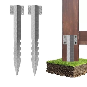 Supports de traverses de chemin de fer sur mesure, bordures robustes pour allées, piquets de traverses de chemin de fer en acier galvanisé - Product Image 4