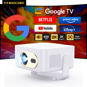 Projecteur portable Magcubic HY300GT GOOGLE TV, design portable, lampe LED LCD, haut-parleurs intégrés, Android 14, résolution 720P/2K, pour la maison - Product Image 1