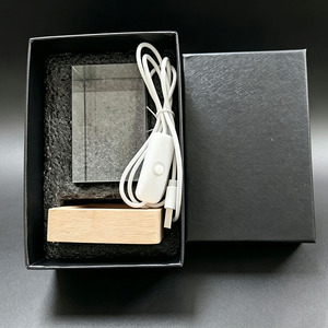 5*5*8 <strong>Crystal</strong> Cube With Led Light Base Valentine's Day Souvenir K9 <strong>Crystal</strong> Solid Block Laser Engraving Blanks <strong>for</strong> <strong>Gifts</strong> - Product Image 6