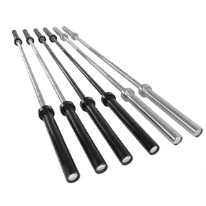 Black Zinc Barbell 20kg Gewichtheber Bar Hard Chrome Barbells 2,2 m Lang hantel Bar Lang hantel Gewichtheben Bar