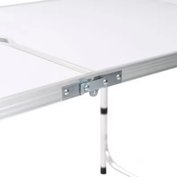 Table pliante d'extérieur, table de promotion d'entreprise simple et portable, table pliante en alliage d'aluminium pour pique-nique et promotion