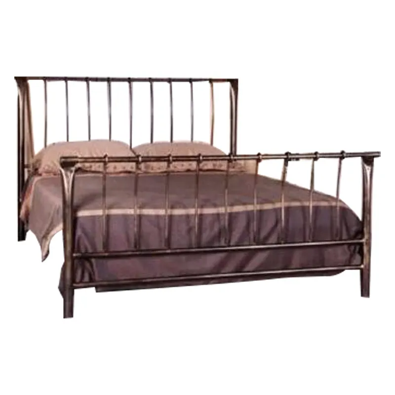 Estrutura de cama de casal queen-size com plataforma resistente, metal e ferro, economiza espaço