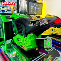 Arcade vidéo 42 pouces écran moteur jeu de simulation de course double joueurs moto conduite moto simulateur machine de course