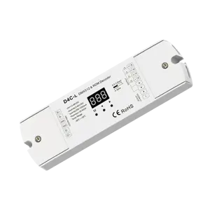 Skydance-decodificador de corriente constante, controlador led para tira led RGBW, 12-48VDC, 350-1200mA, 4 canales, DMX512 RDM, D4C-L