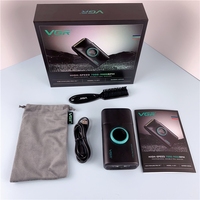 Rasoir électrique professionnel Vgr V-377 en métal, tondeuse à barbe rechargeable sans fil, rasoir à double lame en métal pour hommes