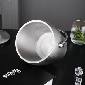 Tốt Nhất Bán Thanh Phụ Kiện 2L Đôi Tường Thép Không Gỉ Đảng Bia Rượu Vang Máy Làm Lạnh Độc Đáo Cách Điện Ice Cub Xô Với Xử Lý - Product Image 3