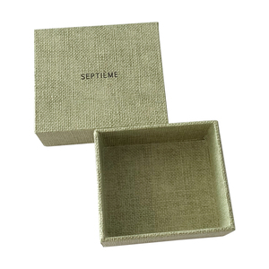 Soporte de fábrica estuches de regalo de marca algodón y lino fuera de cartón dentro de proveedor de embalaje ZY para contenedores de joyería artesanal - Product Image 3