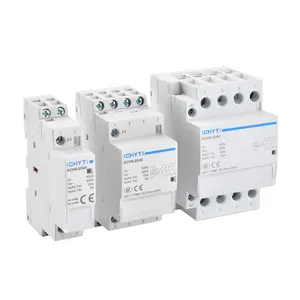 4NO AC 4 pôles ménage normalement fermé 4NO OU 2NO2NC Din Rail 220v 2p contacteur AC