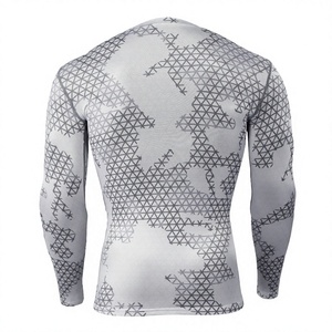 Haut de sport pour homme à manches longues, anti-UV, uni, 220g, séchage rapide, en Spandex et Polyester, sans coutures, pour adulte - Product Image 2