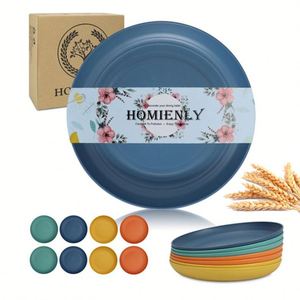 Hot Selling <b>Cheap</b> Dinnerware Wheat Straw Fiber Eco Friendly Biodegradable Dishes <b>Plate</b> - Product Image 1