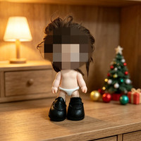 [Chaussures uniquement] Chaussures miniatures pour poupées de 10 cm, mini-chaussures en cuir résistantes à l'usure pour poupées, ornements.
