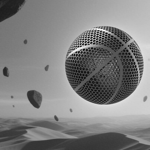 YS <strong>3D</strong> Printing High Elastic Hollow Anti-strike Size 7 620-650g Lightweight Durable <strong>Airless</strong> Water Resistant Breathable <strong>Basketball</strong> - Product Image 1