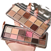 Palette de fards à paupières en poudre minérale cosmétique à label privé, 12 couleurs chatoyantes, imperméables, haute pigmentation, pour carnations claires