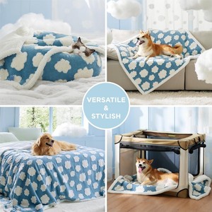 Coperta Impermeabile per Animali Domestici, Lavabile, Doppio Lato con Jacquard <span class=keywords><strong>e</strong></span> Morbido Pile Sherpa, Protezione per Divano, Texture 3D - Product Image 5