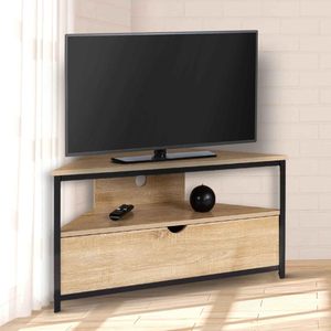 <span class=keywords><strong>Meuble</strong></span> <span class=keywords><strong>TV</strong></span> d'angle au design <span class=keywords><strong>industriel</strong></span> moderne de <span class=keywords><strong>100</strong></span> <span class=keywords><strong>cm</strong></span> pour la maison pour les meubles de salon - Product Image 2
