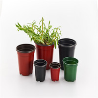 Pot de fleurs double couleur en plastique PP rouge JQ Bn160 pour jardin et pépinière, écologique et durable