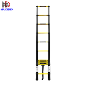 Échelles télescopiques réglables en aluminium de 2,6 m, 3,2 m, 3,8 m, 4,1 m, 4,4 m, série aluminium, base carrée robuste, échelles à marches - Product Image 4