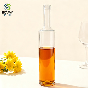 750mlロングネックとラウンドショルダーの酒瓶ガラス瓶包装用ブランデーまたはウイスキー750ml - Product Image 1