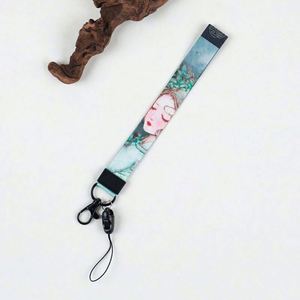 Correa de muñeca corta y colorida con mosquetón, diseño personalizado, correas de poliéster, llaveros de mano - Product Image 4