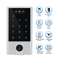 Controlador RFID WiFi Control de acceso opcional Sistema de timbre Aplicación inteligente Lector de tarjetas EM Teclado táctil para oficinas en el hogar