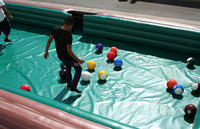 Jeu gonflable de football Jeu d'extérieur Billard géant Table de billard Football