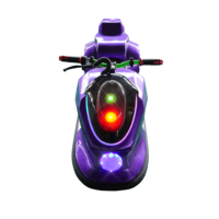 Voiture électrique pour enfants de style moto avec moteur sans balais 350W, batterie 20Ah*2 et carrosserie en fibre de verre pour parcs d'attractions