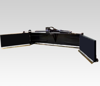 Attache hydraulique pour pousseur de fumier de type skid steer, grattoir à fumier réglable pour ferme d'élevage