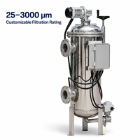 Système de filtration liquide à auto-nettoyage en résine avec grattoir externe automatique pour peinture polymère, revêtement et adhésif