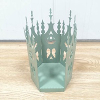 Nouveau style ethnique, table de présentation en fer forgé, miroir, décoration d'intérieur