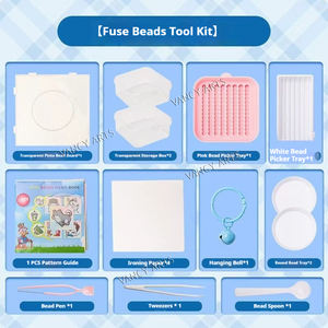VANCY ARTS Kit de perles thermocollantes DIY 72 couleurs avec fer à repasser et sac de rangement, ensemble de perles thermocollantes premium avec boîte de rangement et kit d'outils pour <span class=keywords><strong>loisirs</strong></span> <span class=keywords><strong>créatifs</strong></span> pour enfants - Product Image 5