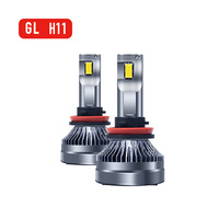 Ampoules de phares LED Limastar GL Series H11, antibrouillard, neuves, 6000K, 3200lm, 55W, angle de faisceau 360°, 12V/24V, universelles, en aluminium, garantie 18 mois