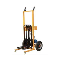 Chariot à main électrique d'entrepôt Capacité de charge de 200kg/400kg-Poignée pliable, batterie au lithium longue durée pour le déplacement de marchandises