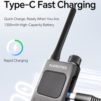 Radio Inteligente Baofeng Alervites AT2 de 2W UHF, Radio Bidireccional con Bluetooth, Walkie Talkie con IA sin Conexión para Aventuras Fuera de la Red