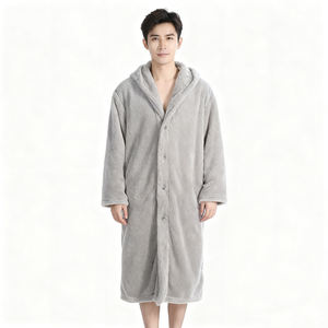 <span class=keywords><strong>Accappatoio</strong></span> da <span class=keywords><strong>donna</strong></span> in pile felpato <span class=keywords><strong>con</strong></span> <span class=keywords><strong>cappuccio</strong></span>, abbottonato, lungo, morbido, caldo e confortevole, <span class=keywords><strong>con</strong></span> tasche, per uso quotidiano a casa - Product Image 6