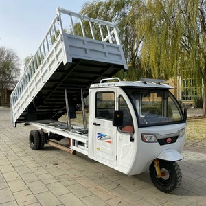 Tricycle électrique à 5 roues pour le transport de marchandises, tricycle motorisé avec benne basculante pour l'agriculture - Product Image 4