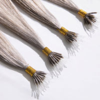 Extensions de cheveux naturels blonds ombrés à pointe nano, pointe en plastique, 100% cheveux humains Remy pour salons haut de gamme