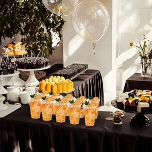 Gobelets en plastique givré réutilisables de 16 oz en gros pour mariage, fête, impression de logo personnalisé, centres de table romantiques avec fleurs - Product Image 2