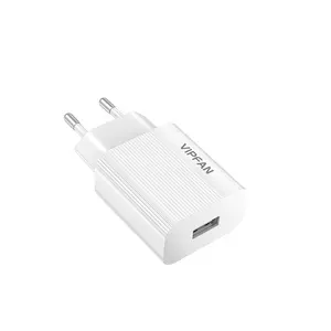 VIPFAN 2.4A adaptador de viaje USB cargadores rápidos de batería