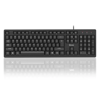 Nouveau clavier filaire AOC KB161, 104 touches, USB 3.0, Plug and Play, ergonomique, en plastique, disposition anglaise, pour ordinateur de bureau, ordinateur portable, bureau