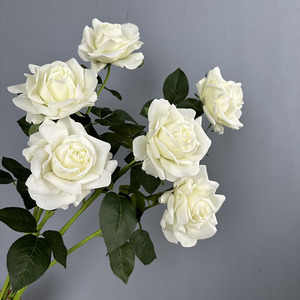 Rosa in Seta di Alta Qualità, Effetto Realistico, Ecologica e Durevole, 64cm, Decorazione Floreale per Soggiorno, Tavolo da Pranzo, Matrimonio - Product Image 4