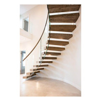 Escalier cantilever sur mesure, escalier flottant, structure en acier pour maison moderne