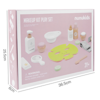 Ensemble de jeu de maquillage en bois Montessori, kit de simulation de spa pour enfants, masque facial, jeu de rôle, kit d'activités éducatives pour tout-petits
