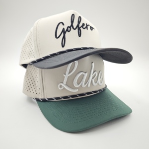 High Quality 5 Panel Solid Color Camouflage Waterproof Golf <b>Cap</b> Custom Embroidery Logo Low MOQ OEM Laser Perforated <b>Quick</b> <b>Dry</b> - Product Image 3