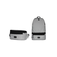 Mochila Convertible 2 en 1 Ecológica y Resistente al Agua BrandCharger Vstainable Unisex con Luz Nocturna, 20 Litros, MB-BC-50033, RPET