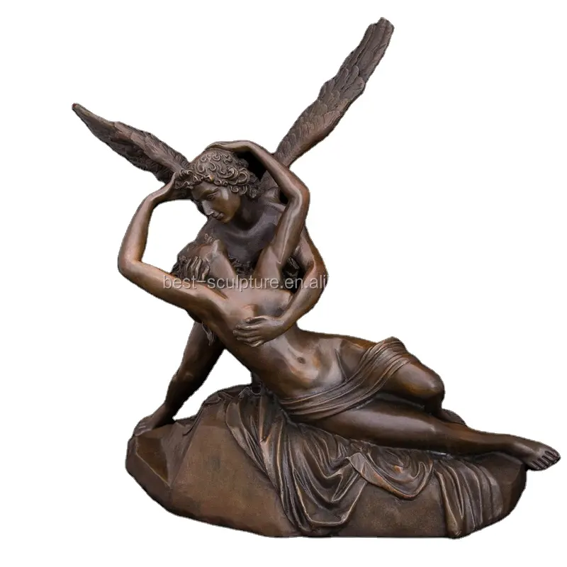 Tượng Thần Thoại Hy Lạp Cupid-And Psyche Điêu Khắc Kích Thước Cuộc Sống Bằng Đồng