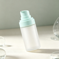 Flacon distributeur sous vide à pression 15ml/30ml/50ml - Contenant en verre pour lotion avec couvercle hermétique